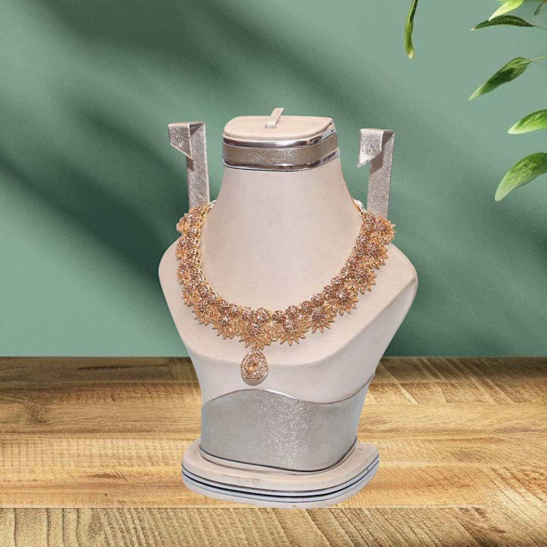 Gold Plated Bridal Set with Crystal Accents