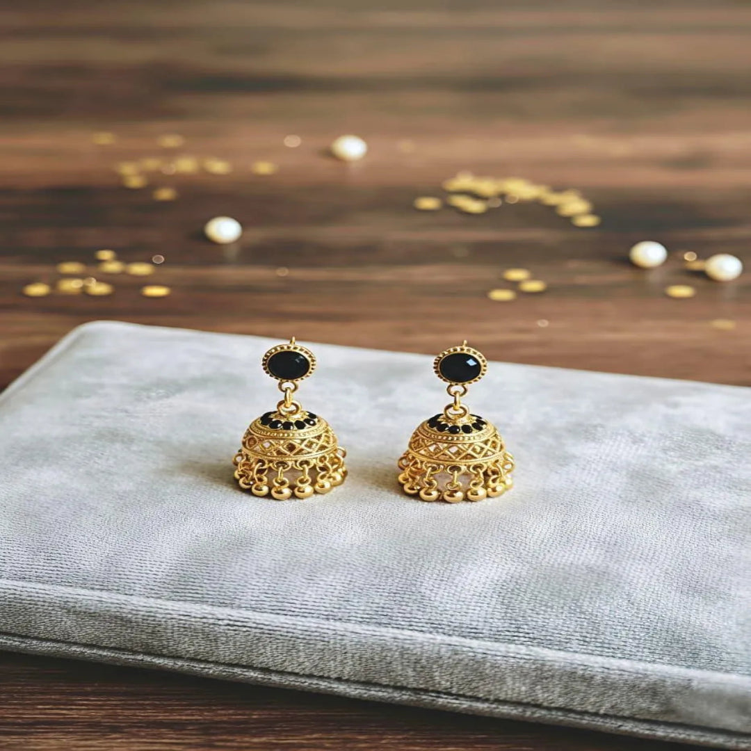 Gold Plated Jhumkas for Bridal & Party Wear