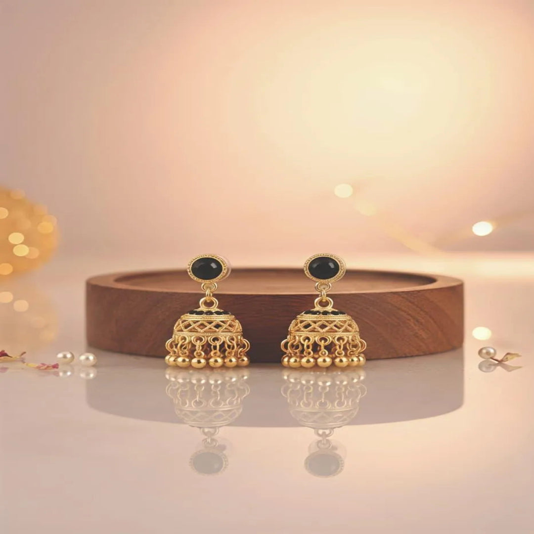 Gold Plated Jhumkas for Bridal & Party Wear