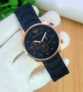 Emporio Armani Chronograph Watch Stainless Steel Black