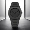 Men's Carbon Fiber Black Arabic Watch