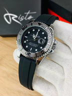 Men's Rolex Submariner Gold Black Water Resistant Watch