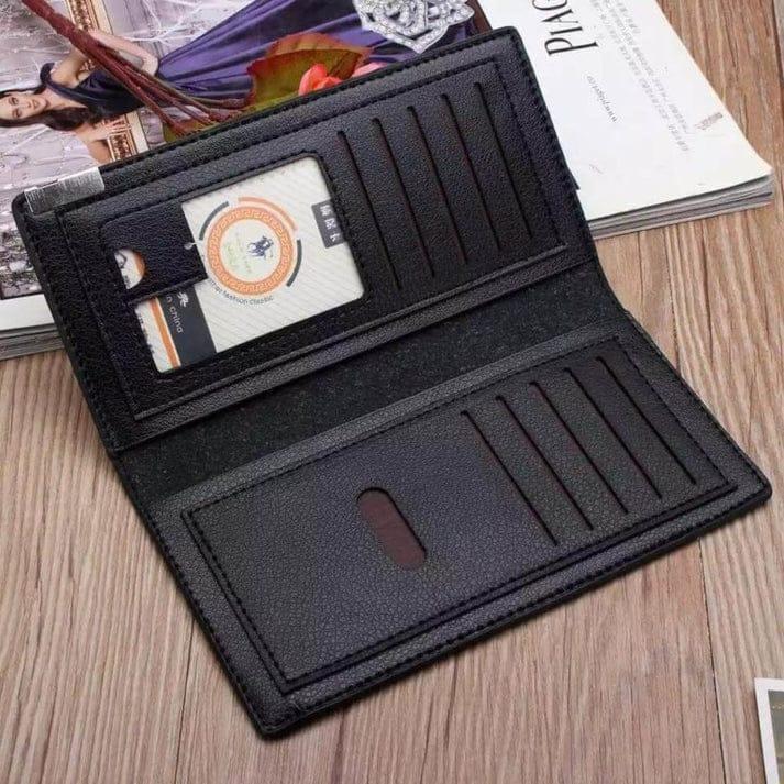 Premium Leather Wallet for Men Black Brown Kangaroo Logo
