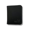 Men's Leather Wallet Black Orange Gray Puma Logo