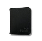 Men's Leather Wallet Black Orange Gray Puma Logo