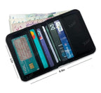 Men's Leather Wallet Black Orange Gray Puma Logo