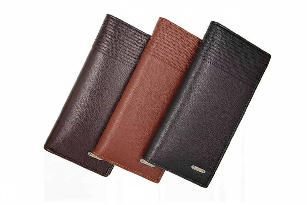 Premium Leather Wallet for Men Brown Tan Black