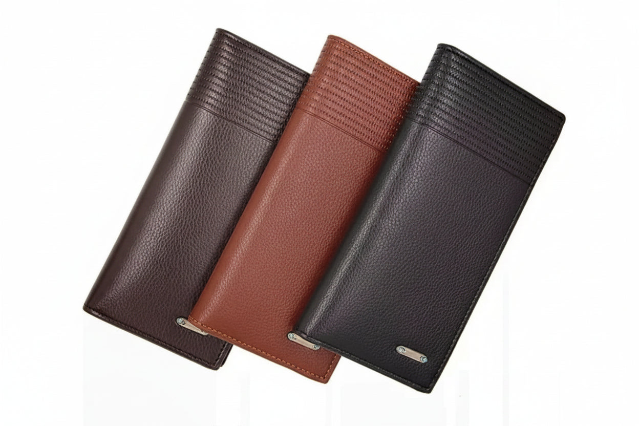 Premium Leather Wallet for Men Brown Tan Black