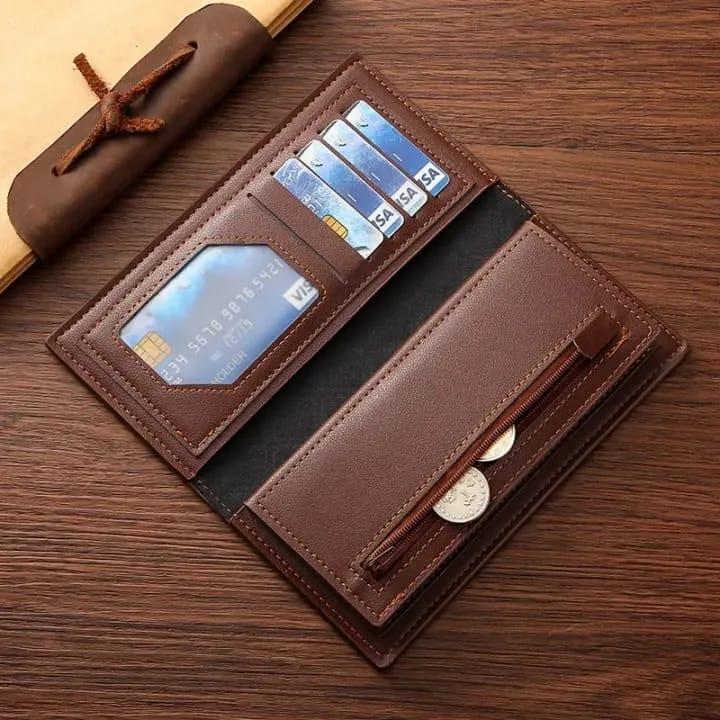 Premium Leather Wallet for Men Brown Tan Black