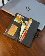 Leather Bi Fold Wallet for Men Women Multicolor