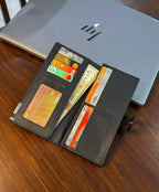 Leather Bi Fold Wallet for Men Women Multicolor