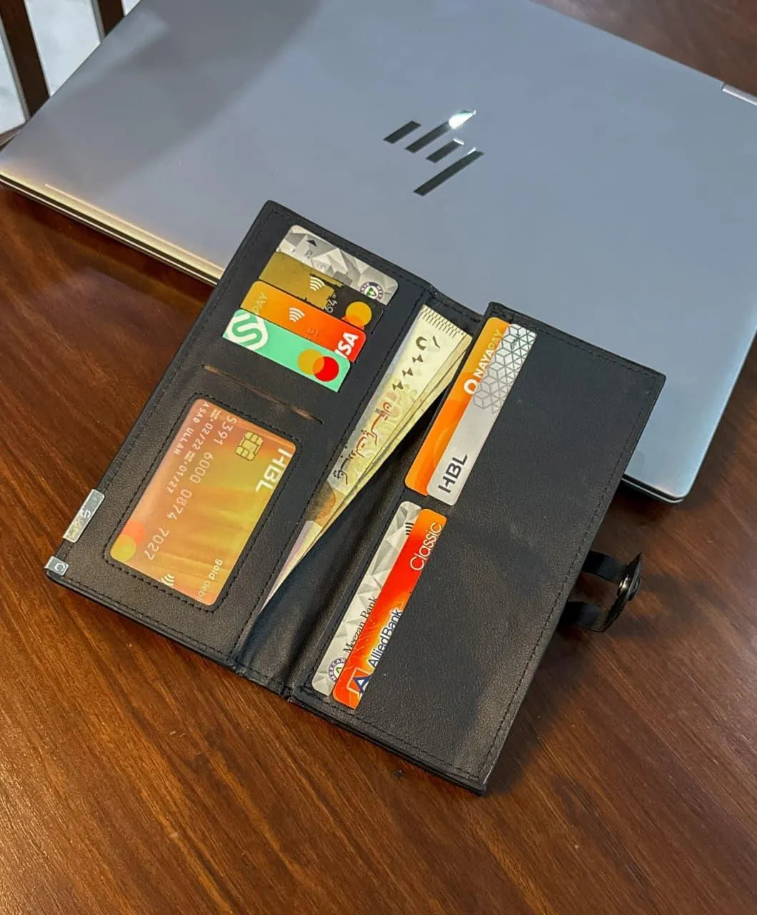 Leather Bi Fold Wallet for Men Women Multicolor