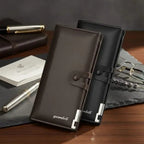 Leather Bi Fold Wallet for Men Women Multicolor