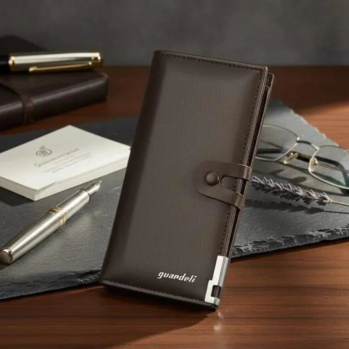 Leather Bi Fold Wallet for Men Women Multicolor