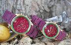 Unisex Quartz Couple Watches Set Round Case Multi Color