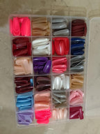Multicolor Fake Nails Pack of 576 ABS Plastic