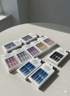 Fancy Glitter Multicolor Long Sticker Nails Pack