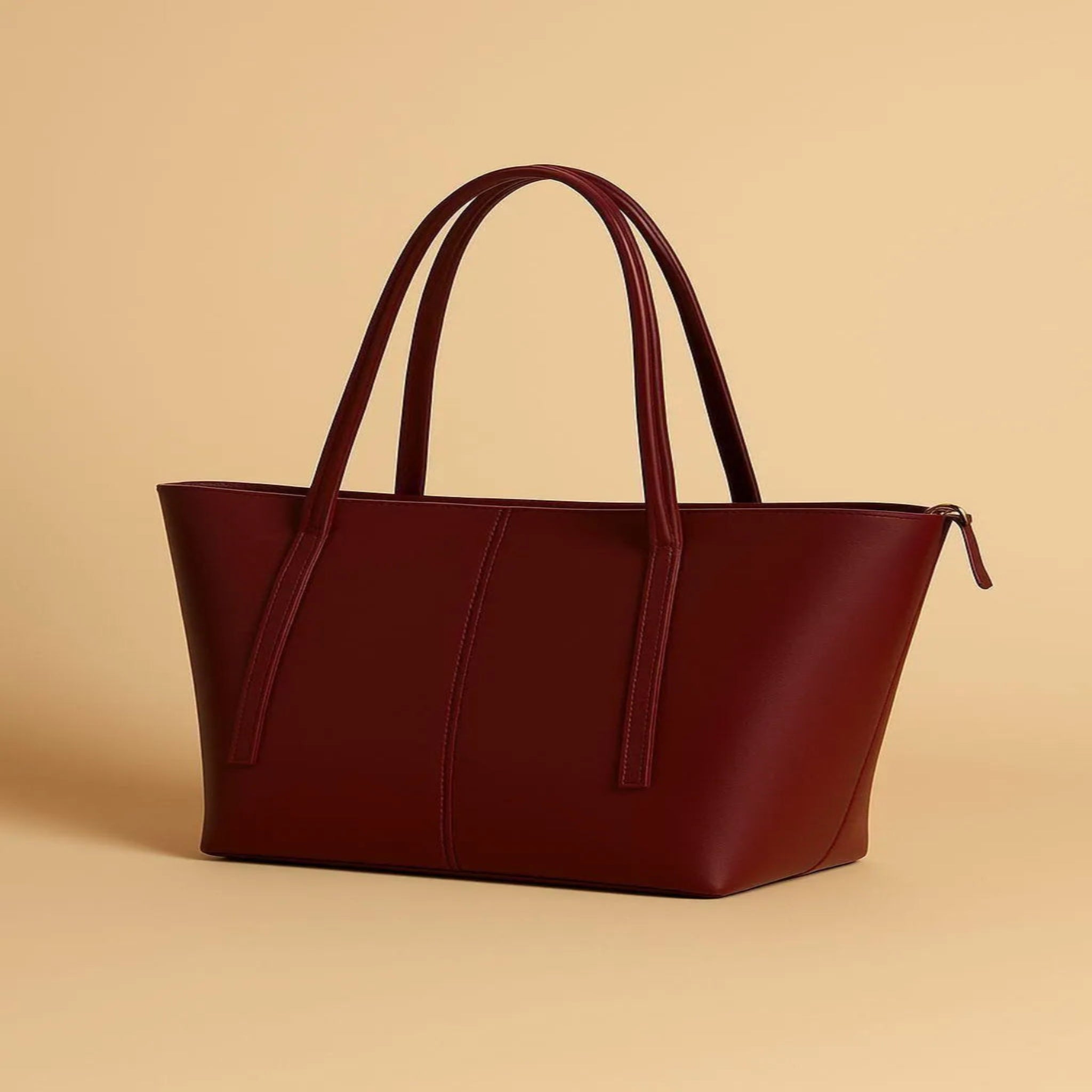 Black Rexine Women's Tote Bag 11x14" Top Handle