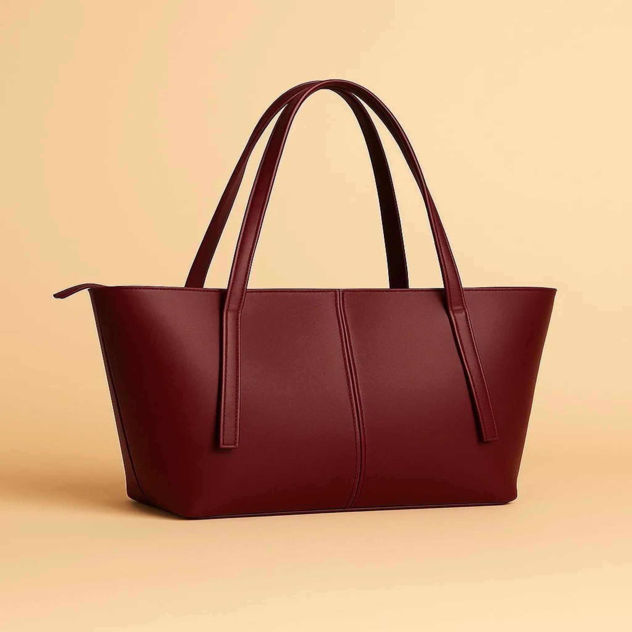 Black Rexine Women's Tote Bag 11x14" Top Handle