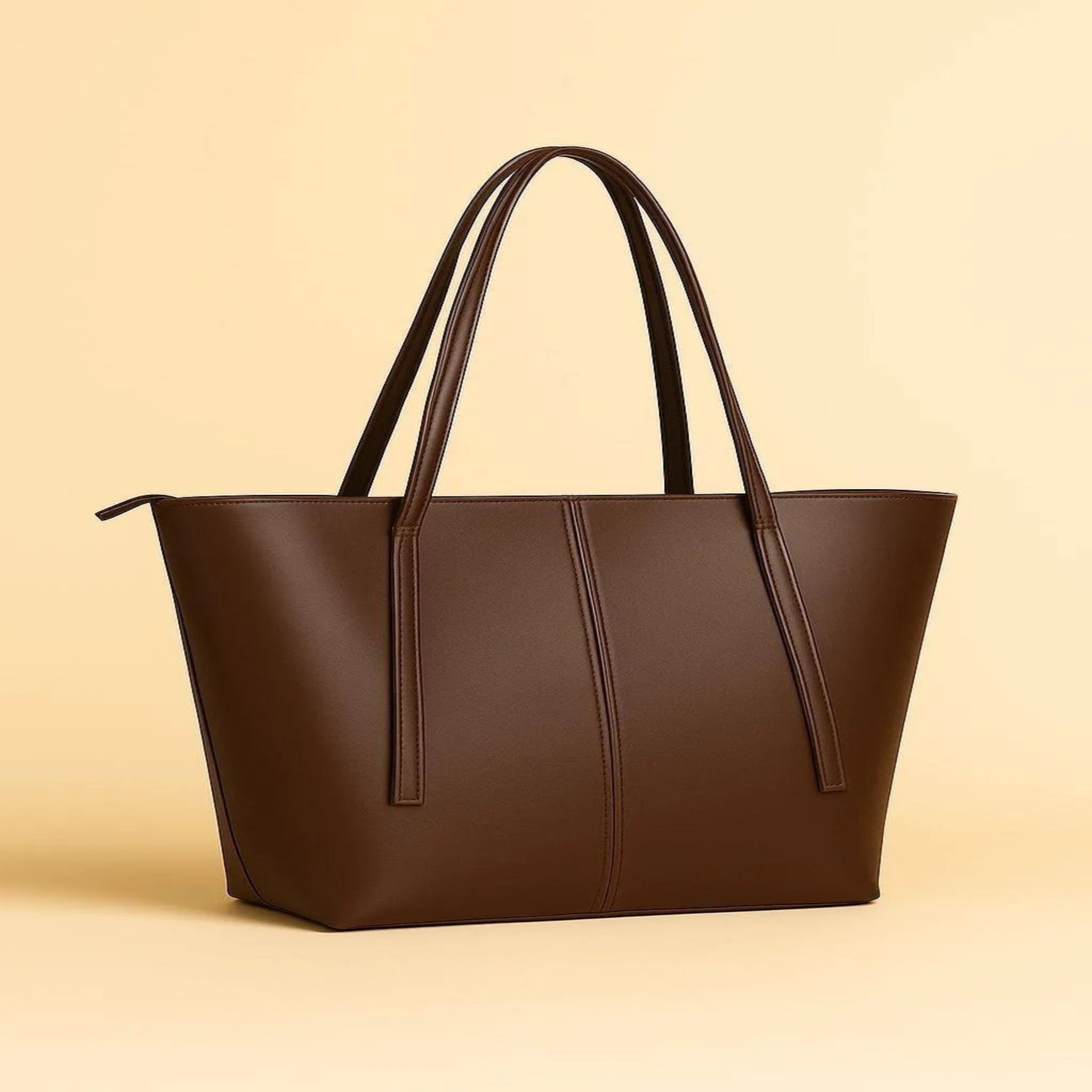 Black Rexine Women's Tote Bag 11x14" Top Handle