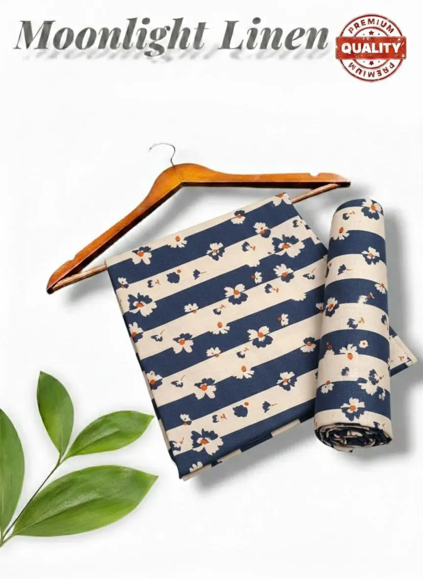 2 Pcs Women's Unstitched Printed Suit