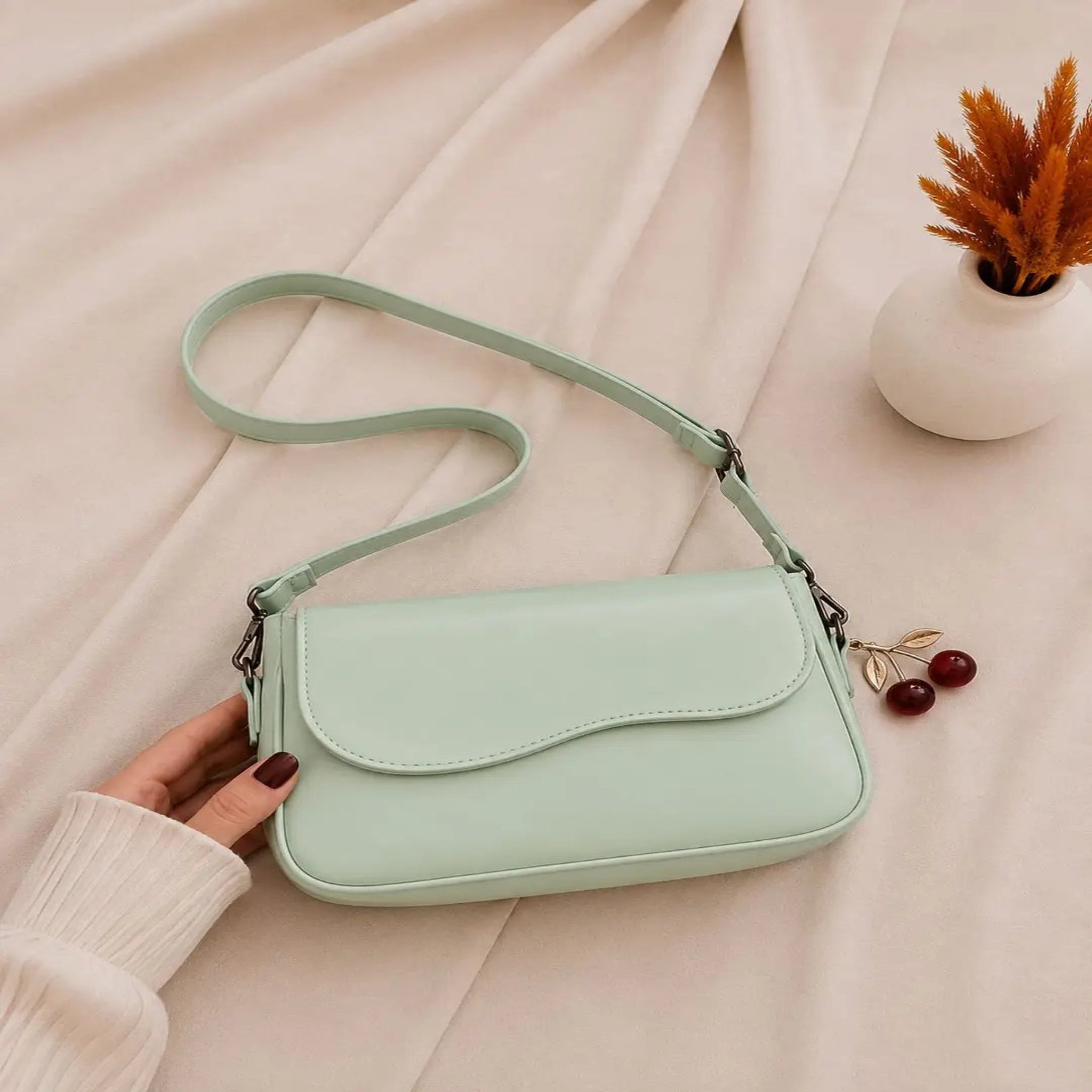 Girl's Leather Plain Purse