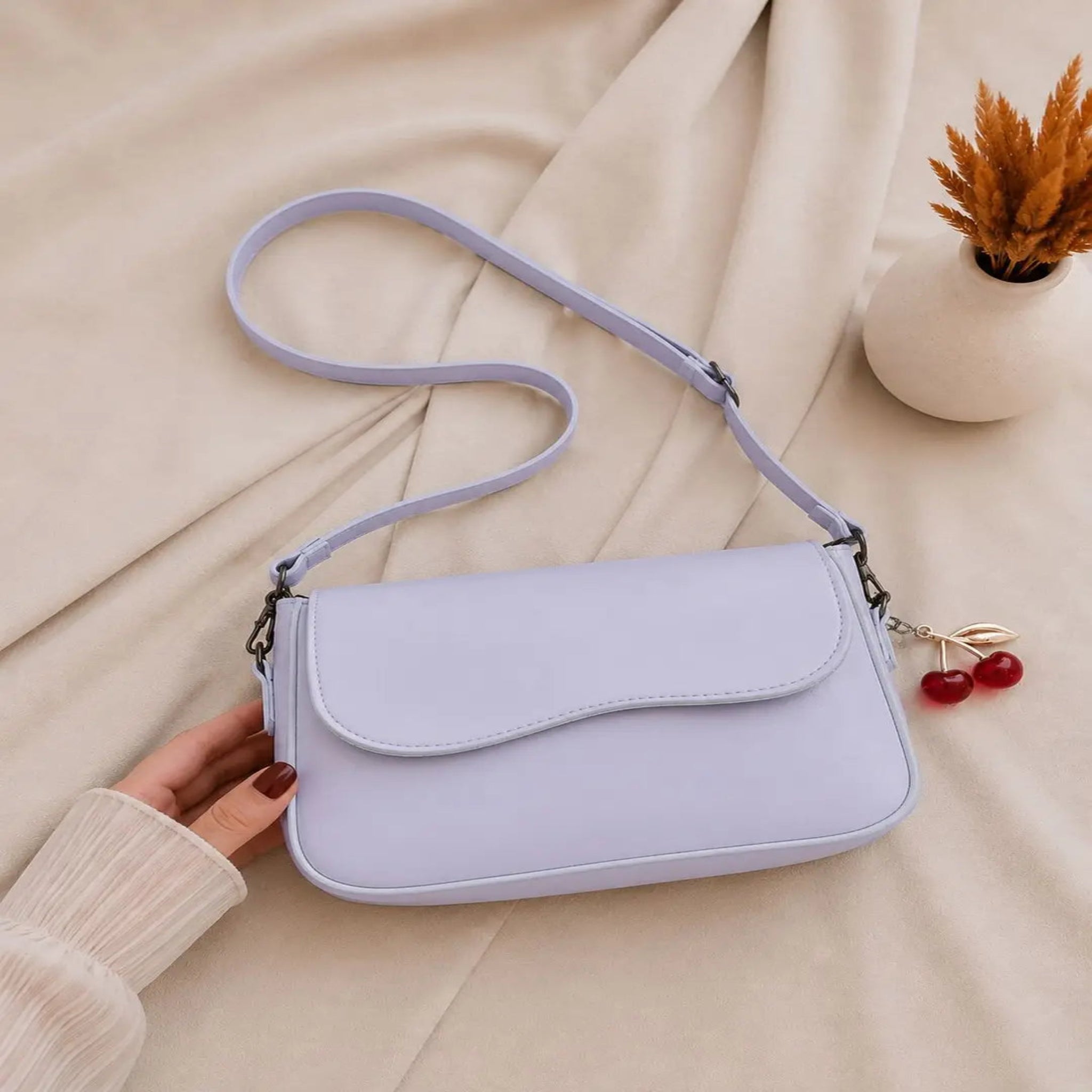 Girl's Leather Plain Purse
