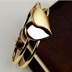 Double Heart Gold Bracelet for Women