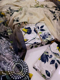 Digital Printed 3 Piece Swiss Lawn Suit for Women – Floral Print Lawn Shirt & Trouser with Original Crinkle Chiffon Dupatta | Summer Casual Dress | Pakistani Lawn Collection