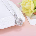 Sterling Silver Crown Pendant Necklace for Women