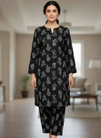 2 Pcs Women's Unstitched Printed Suit