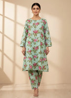 2 Pcs Women's Unstitched Printed Suit