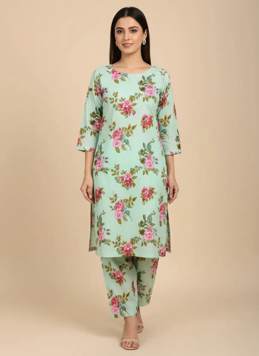 2 Pcs Women's Unstitched Printed Suit
