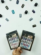Multicolor Holographic Fake Nails ABS Plastic Bridal Party Wear