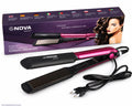 NOVA NHS-870 Professional Hair Straightener | Adjustable Temperature Control | Ceramic Coated Plates | Fast Heating Hair Styling Tool