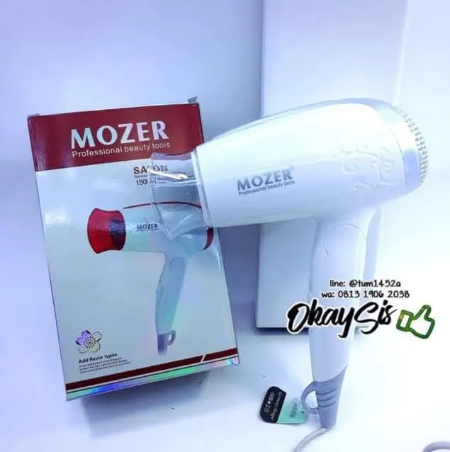 Mozer MZ-3310 Hair Dryer Red White Portable Salon Grade