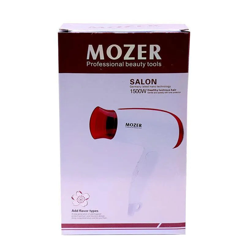 Mozer MZ-3310 Hair Dryer Red White Portable Salon Grade