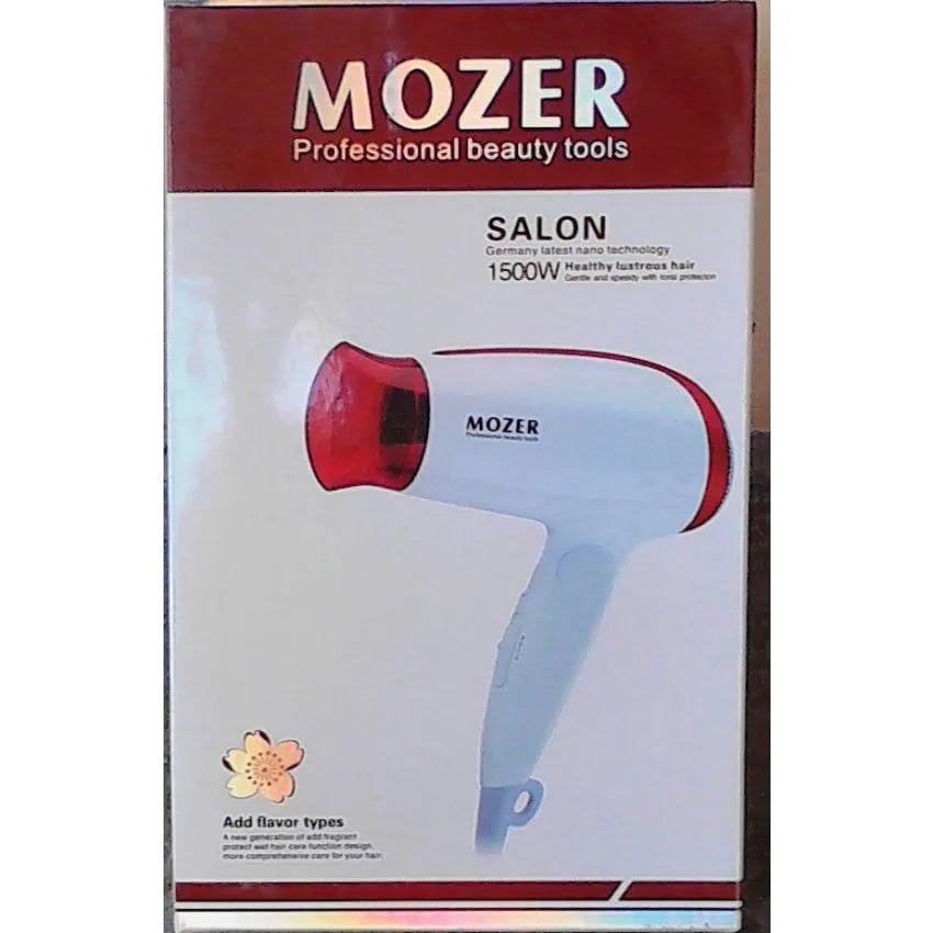 Mozer MZ-3310 Hair Dryer Red White Portable Salon Grade