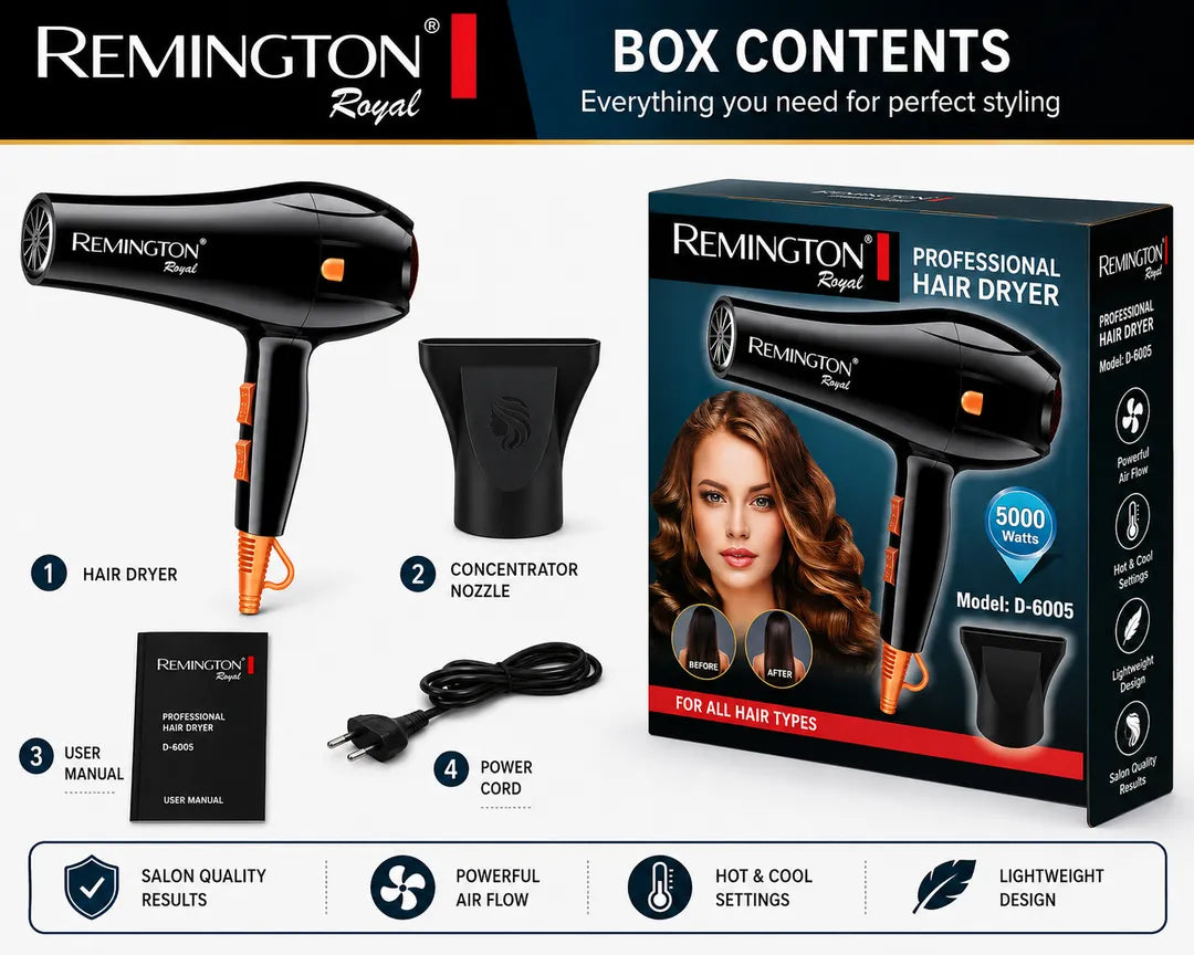 Remington Professional Hair Dryer D-6005