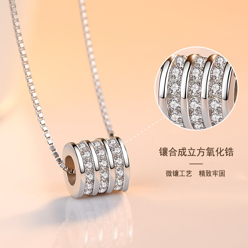 S925 Silver Korean Lucky Beads Necklace