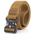 Men Tactical Nylon Belt with Cobra Buckle Black