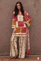 3 Pcs Women's Unstitched Printed Suit