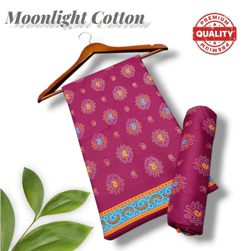 2 Pcs Women's Unstitched Printed Suit
