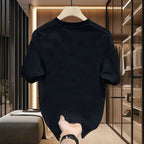 Black Cotton W Graphic T-Shirt Men Women Summer Casual