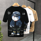 Men Cartoon Printed T-Shirt Summer Stylish Trendy
