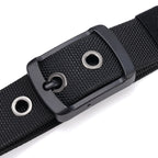 Men Tactical Nylon Belt Olive Black Rotating Buckle