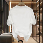 Black Cotton W Graphic T-Shirt Men Women Summer Casual