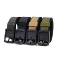 Men Tactical Nylon Belt Olive Black Rotating Buckle