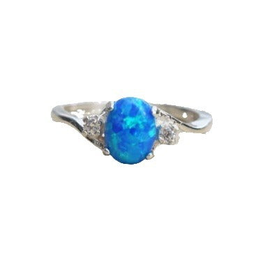 Women Couple Gem Ring White Fashion Jewelry