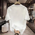 White Graphic T-Shirt Men Summer Stylish Retro